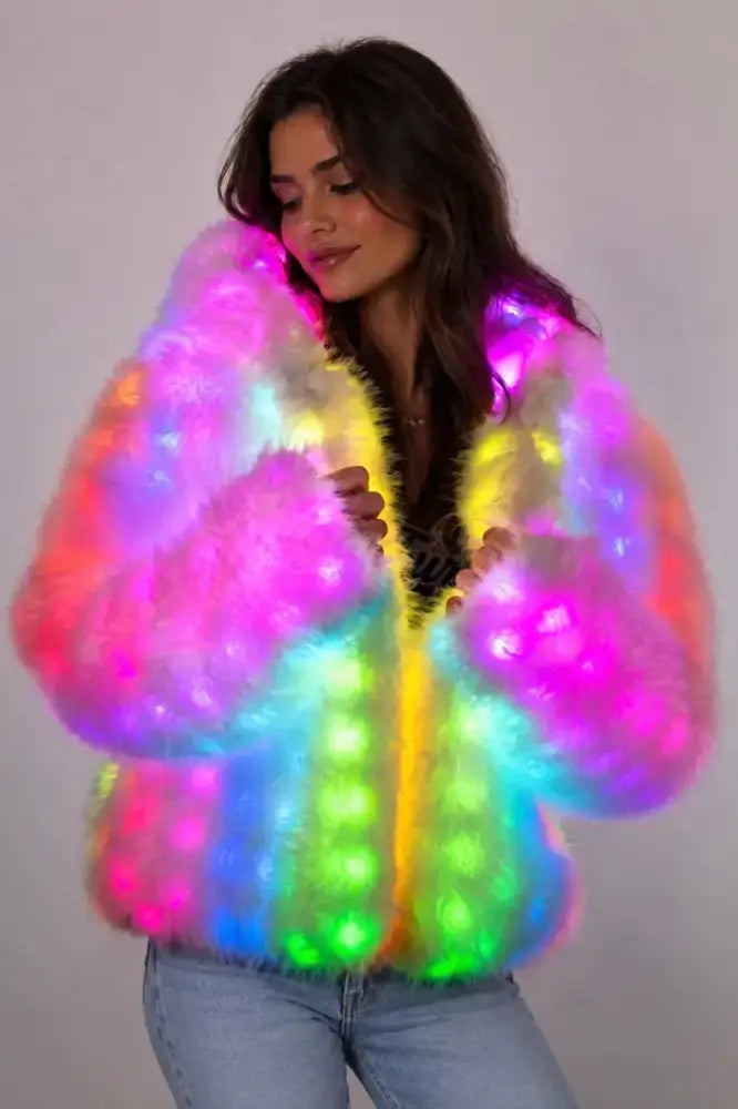 Sugarcloud LED Coat โ lights on